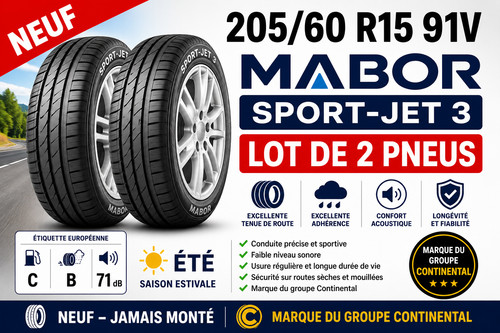 Lot pneus mabor - 2, 3
